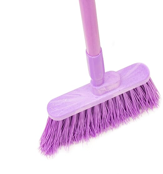 SPARTA 41083EC68 Plastic Color Coded Broom, Unflagged Bristles, Long Broom - Image 2