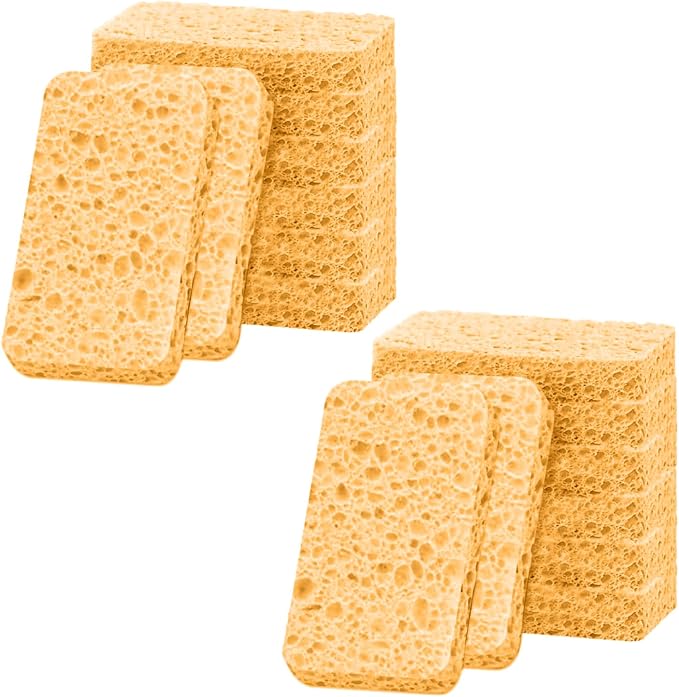 12 - Pack Non-Scratch Scrub Sponges - Sponges by Mainlyrunmakeupsuppliers