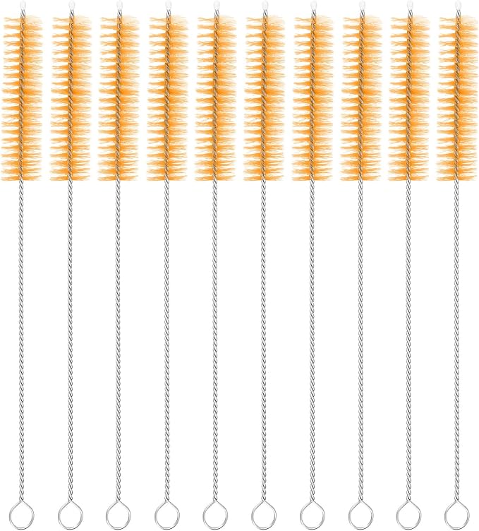 uxcell 10Pcs Drinking Straw Cleaning Brushes, Sippy Cup, Bottle and Tube by uxcell