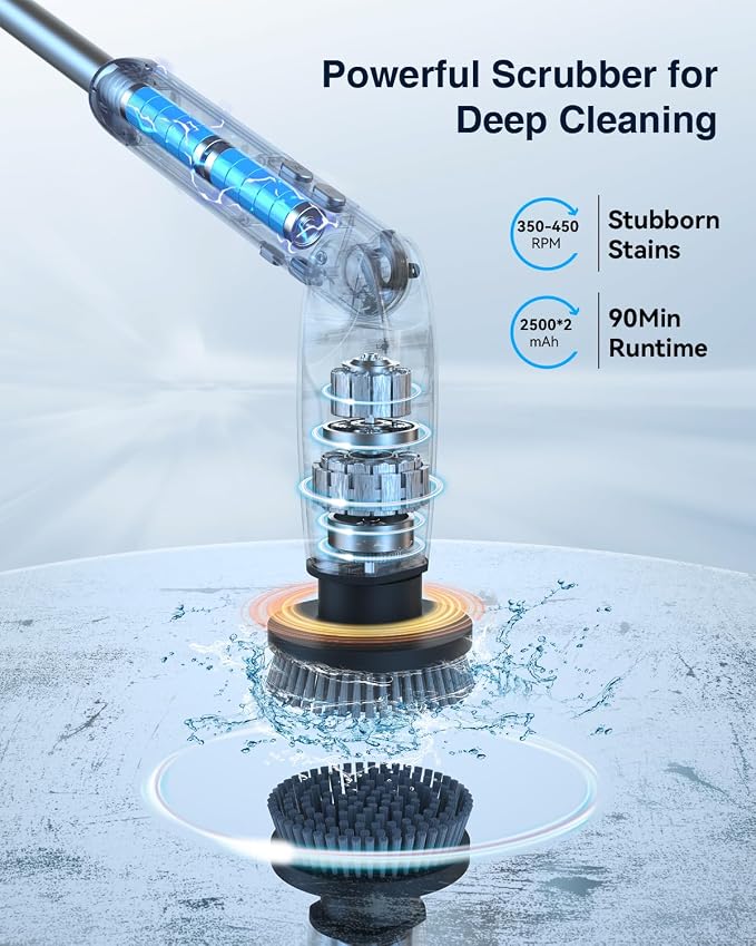 Leebein Electric Spin Scrubber, Shower Scrubber - Image 3