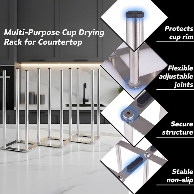 Water Bottle Drying Rack, Cup Drying Rack - Image 2