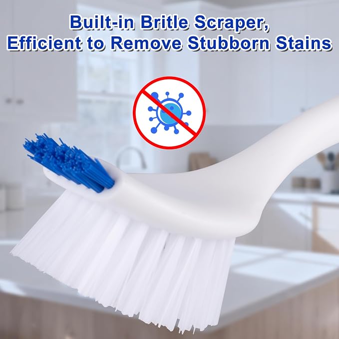 Heavy Duty 2 Pack Dish Scrub Brush - Image 2