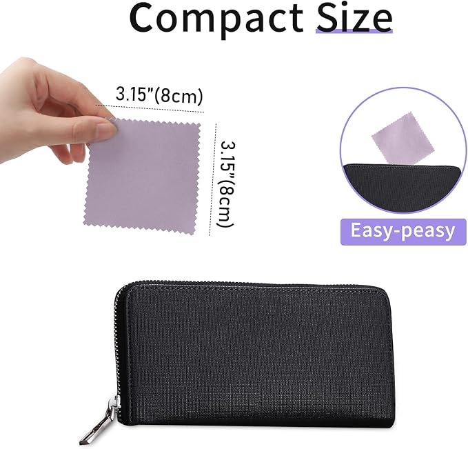 CATIFLIN 100pcs Premium Jewelry Cleaning Cloth, - Image 3