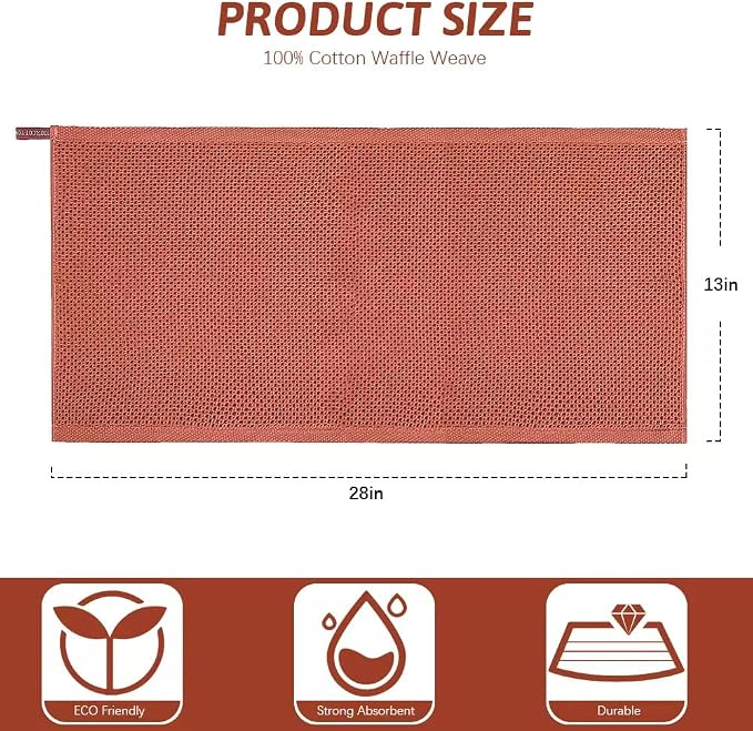 Nialnant Kitchen Hand Towels, 13 x 28 Inches, 100% Cotton Dish Towel - Image 2