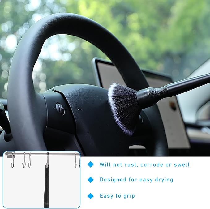 Ziciner Car Detailing Brush, Ultra Soft Car Detail Brush Kit - Image 5