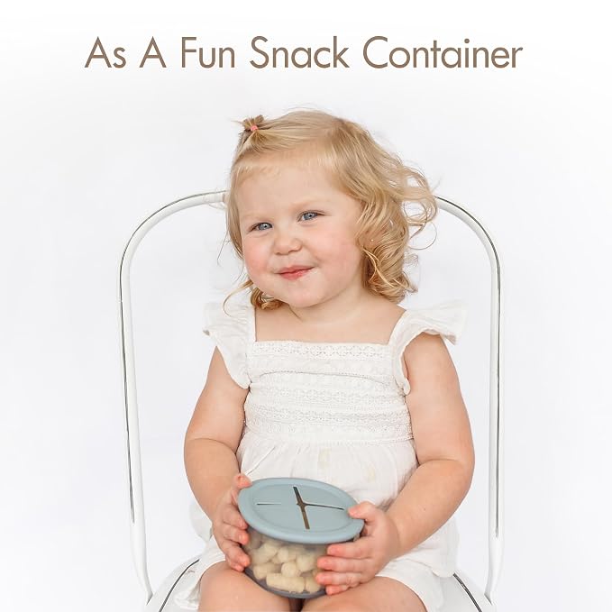 Moonkie Silicone Baby Food Containers | 8oz/4 oz Baby Food Storage Jars - Image 5