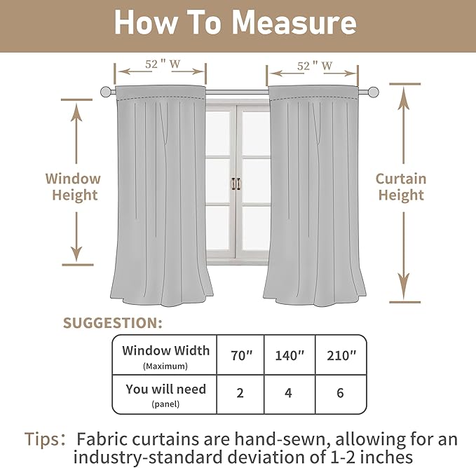 LAMIT Semi Sheer Linen Curtains 45 Inches Long, Light Filtering Panels Back Tab and Rod Pocket Neutral Drapes for Girls Room/Window/Bedroom, Pink, 2 Panels, 52 x 45 Inch