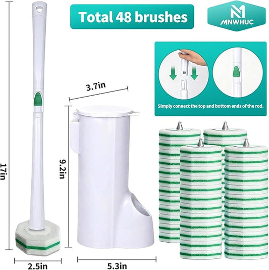 Disposable Toilet Brush, Toilet Bowl Cleaning System - Image 2