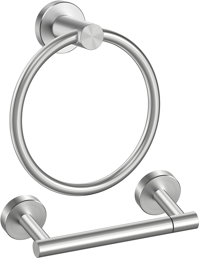 FORIOUS Toilet Paper Holder Wall Mount, SUS304 Stainless Steel Double Post by FORIOUS