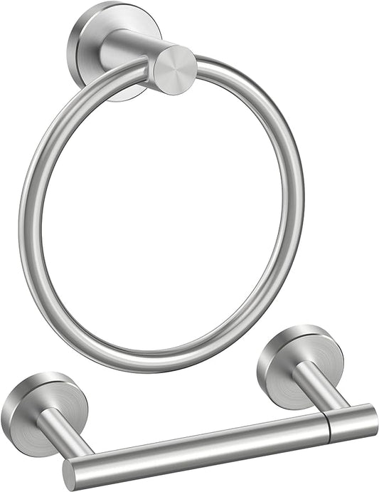 FORIOUS Toilet Paper Holder Wall Mount, SUS304 Stainless Steel Double Post by FORIOUS