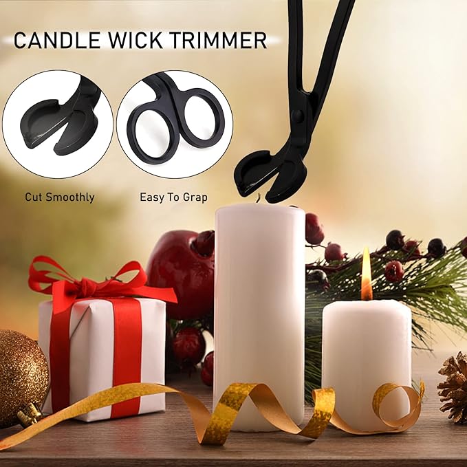 4IN1 Candle Accessory Set, Rechargeable Candle Lighter, Candle Wick Trimmer - Image 4