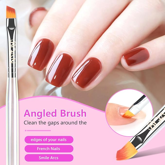 BQAN Nail Art Clean Up Brushes, Nail Art Tools - Image 5