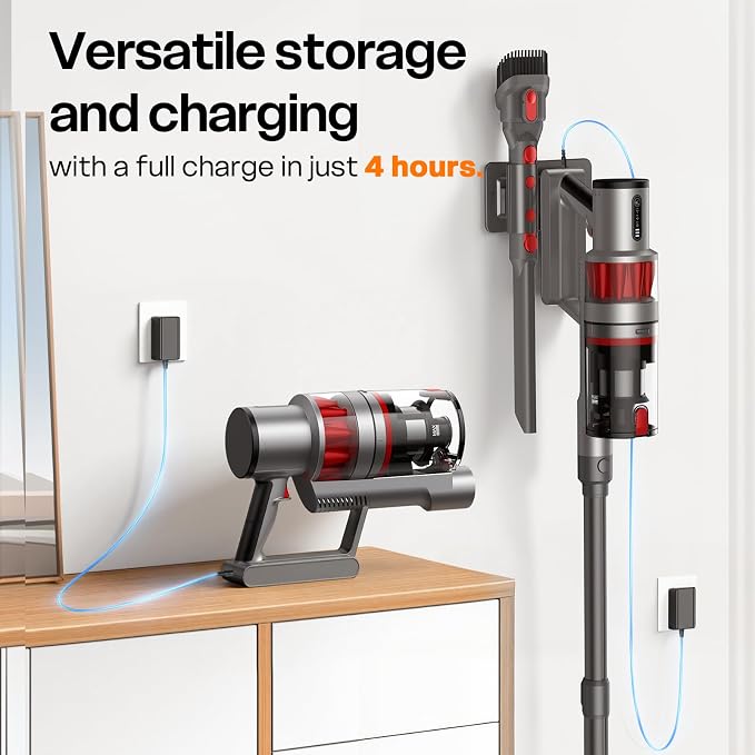 Cordless Vacuum Cleaner, 600W/50KPA, Stick Vacuum - Image 8
