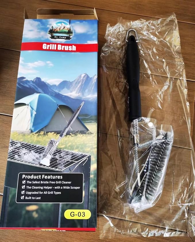 2 PCS Stainless Steel BBQ Grill Brush, BBQ Brush, Grill Scraper, Grill Brush - Image 8