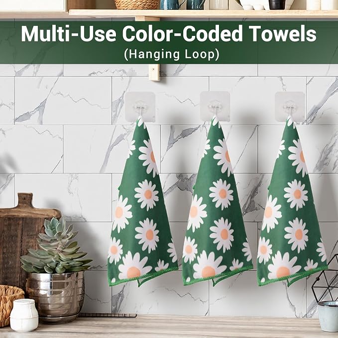 YUA Microfiber Cleaning Cloth 12 Pack, Microfiber Towels Cleaning, Microfiber - Image 6