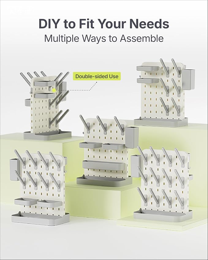 DIY Baby Bottle Drying Rack, Space-Saving Drying Rack, Bottle Tower - Image 2