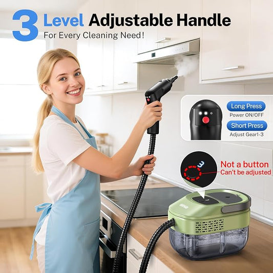 ODSD Steam Cleaner for Home & Car, 3-Level Adjustable Steamer for Cleaning - Image 2