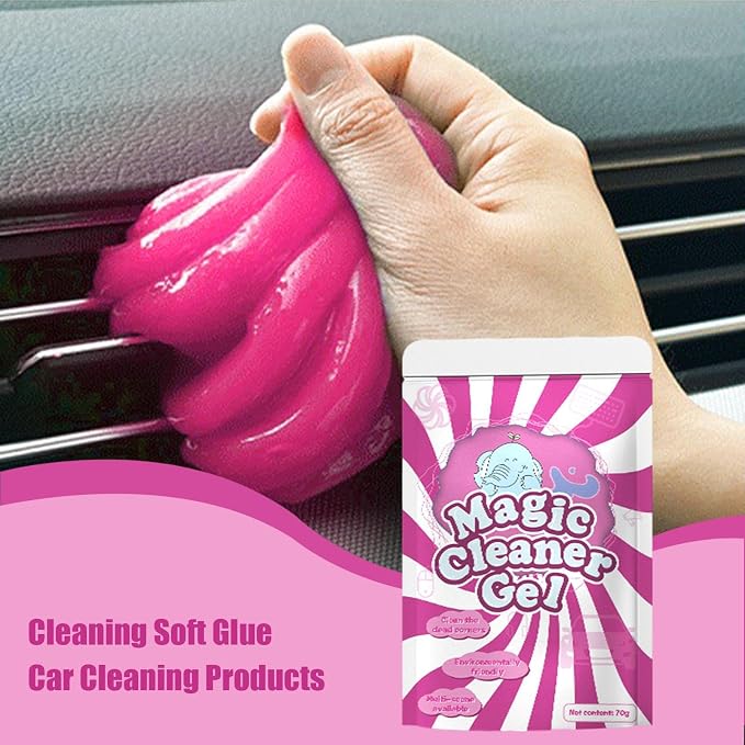 Car Cleaning Gel, Car Wash Interior Dust Remover Glue - Image 2