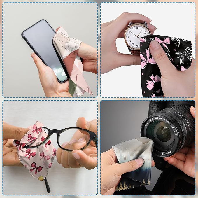 6 PCS Glasses Cleaning Cloth Eyeglass Lens Cleaning Cloth Eyeglasses Wipes - Image 6