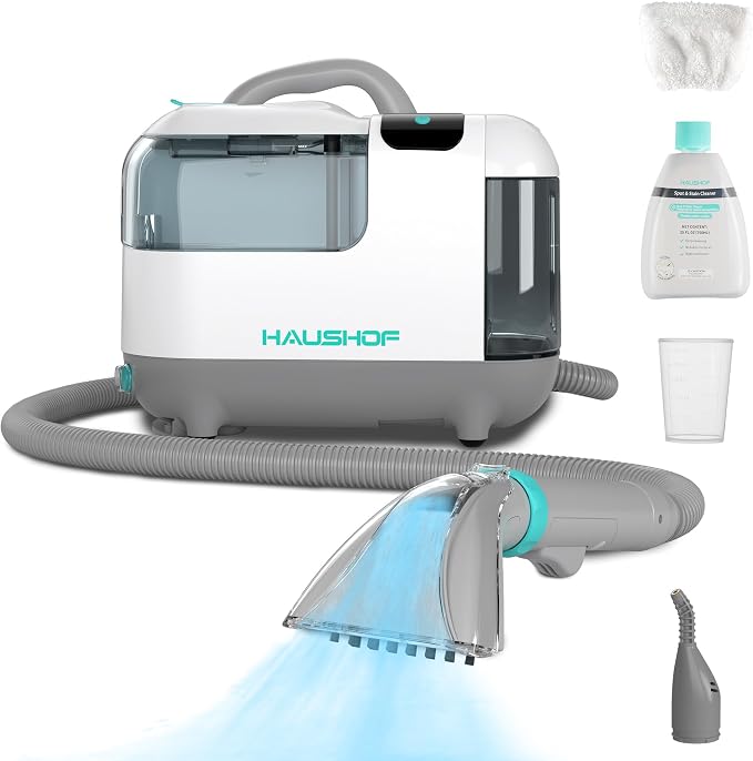 HAUSHOF Steam Portable Carpet and Upholstery Cleaner, Deep Couch Cleaner Machine by HAUSHOF