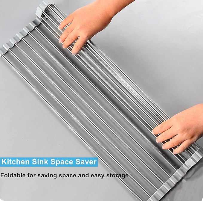 Seropy Roll Up Dish Drying Rack Over The Sink - Image 2