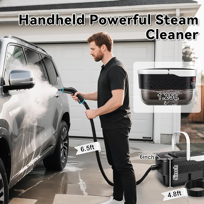 Steam Cleaner for Home, 2500W Portable Handheld Steamer for Cleaning, Large - Image 7