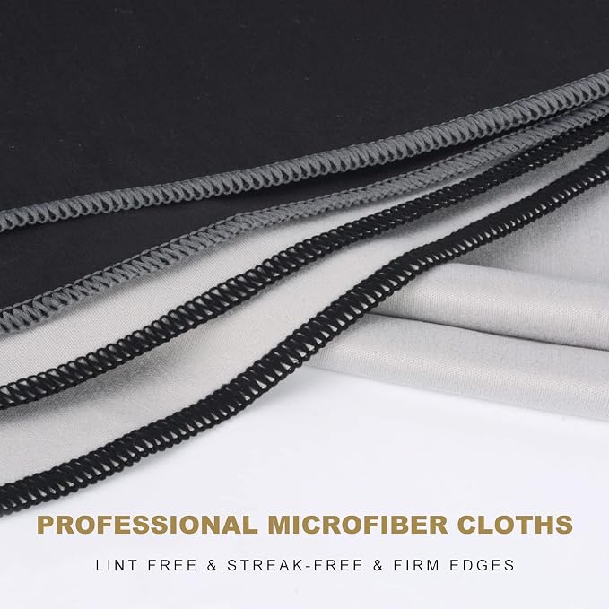 SINLAND Microfiber Glass Polishing Cloths Large Size Thick Lintless Drying - Image 3