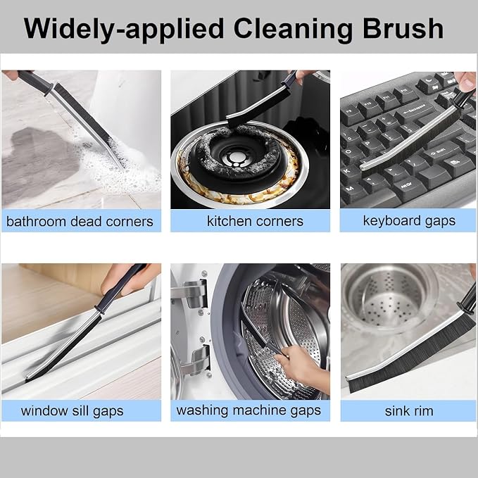 5 Pcs Hard Bristle Crevice Cleaning Brush - Image 3