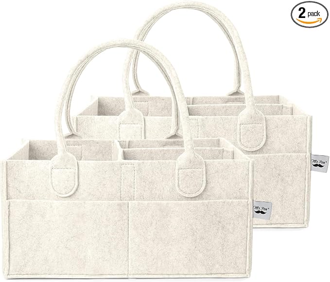 Mr. Pen- Baby Diaper Caddy Organizer, 2 Pack, Baby Caddy Organizer by MrPen