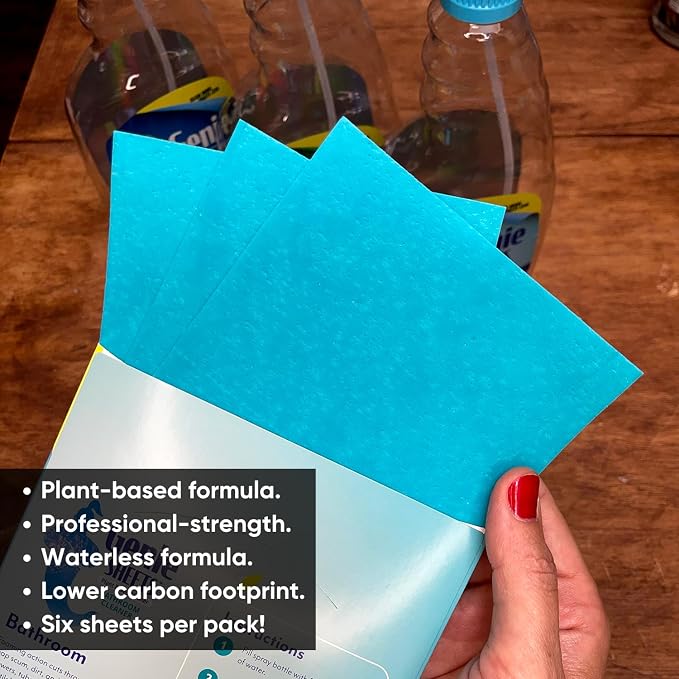 Genie Sheets Bathroom Cleaner | Concentrate Makes 6 24oz Refills | - Image 3