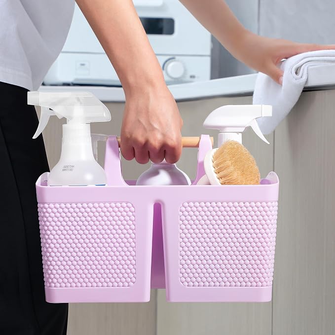 rejomiik Portable Shower Caddy Basket Plastic Cleaning Caddy Organizer Storage - Image 5