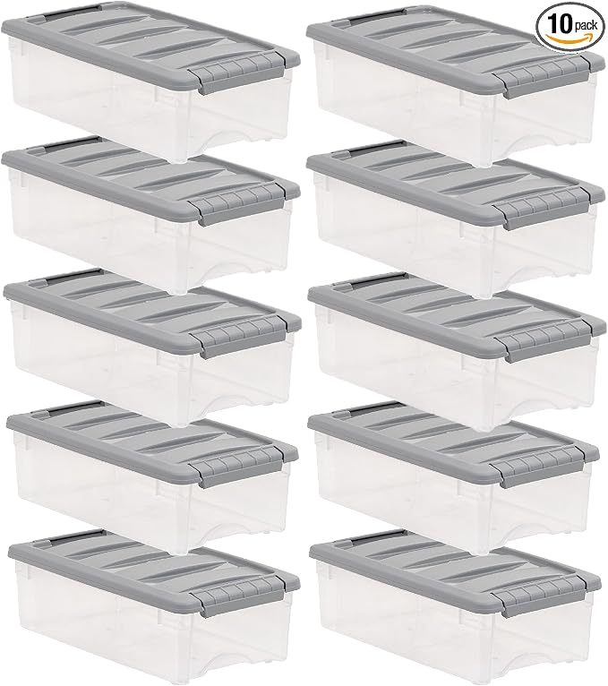 Amazon Basics Plastic Storage Containers by AmazonBasics