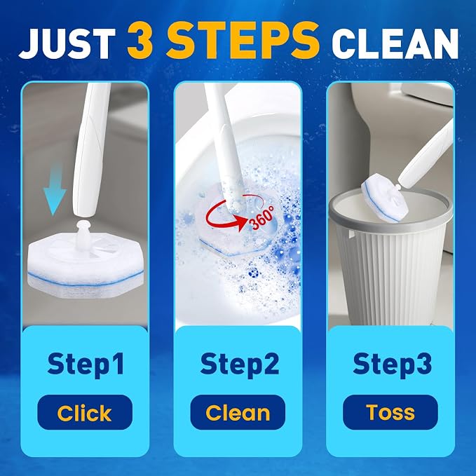 Toilet Brush Refills, Disposable Toilet Bowl Cleaner Refills - Image 6
