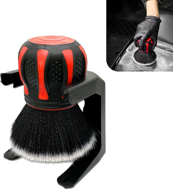 Car Detailing Brush, Non-Slip Handle Ball-Shaped Multi-Function Cleaning Tool by Unknown