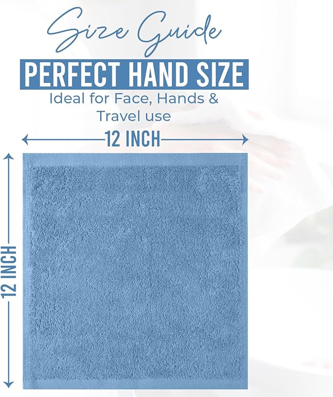 DAN RIVER 24 Pack Wash Cloths for Showering - Image 2