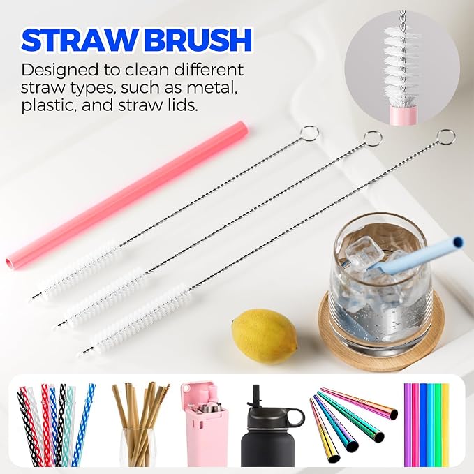 6 Pack Holikme 4 in 1 Cup Lid Cleaning Brush Set - Image 5