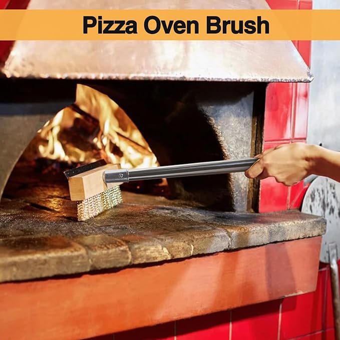Stainless Steel Pizza Oven Brush, Grill Brush - Image 2