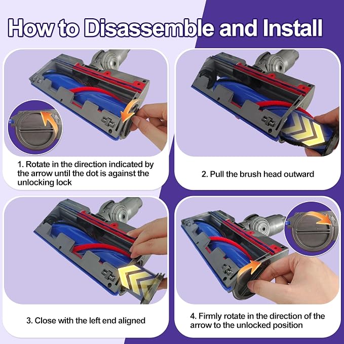 Vacuum Head Replacement for V7 V10 V11 V15 Cordless Vacuums, Quick Release - Image 8