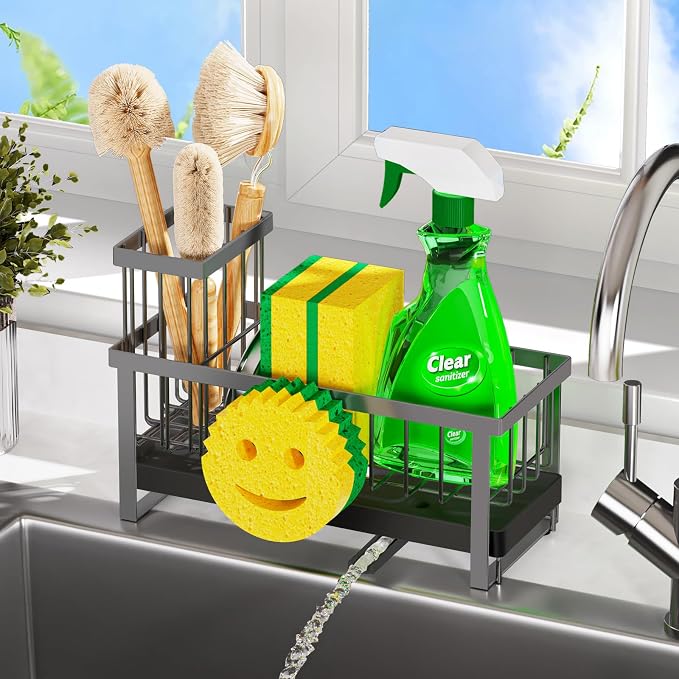 Sponge Holder for Kitchen Sink, Sink Caddy - Image 5