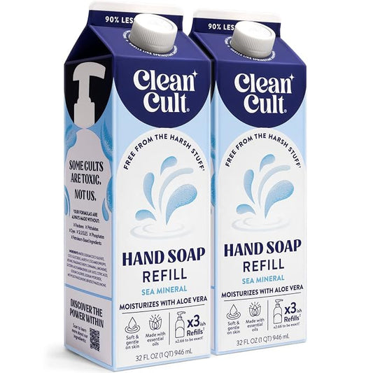 Cleancult - Liquid Hand Soap Refills - Sea Minerals - Gentle On Sensitive Skin by Cleancult
