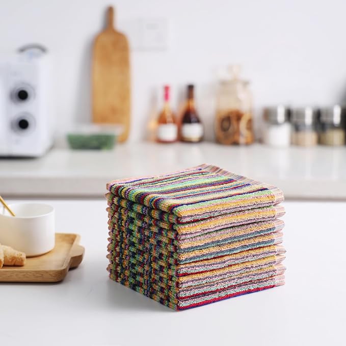 Oeleky Kitchen Dishcloths for Washing Dishes, Ultra Absorbent Dish Rags - Image 6
