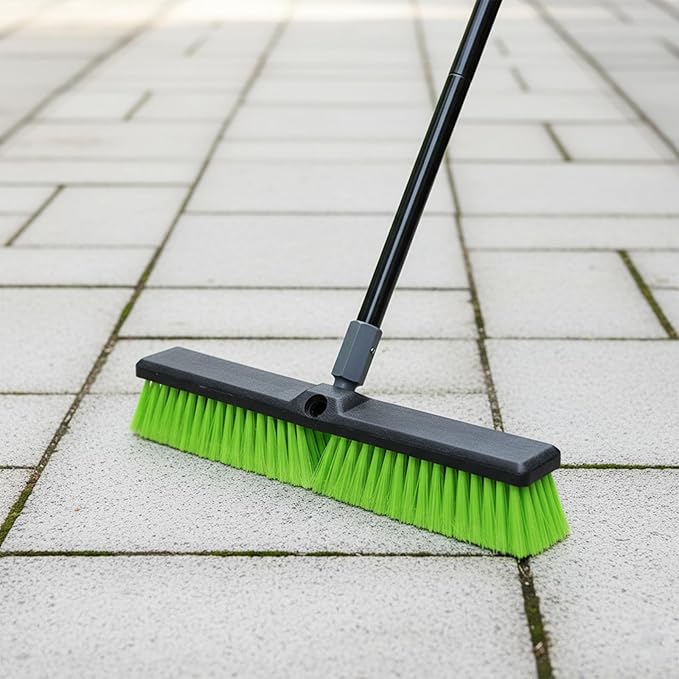 3 Pack 18” Push Broom Outdoor Heavy Duty, Garage Shop Broom - Image 6