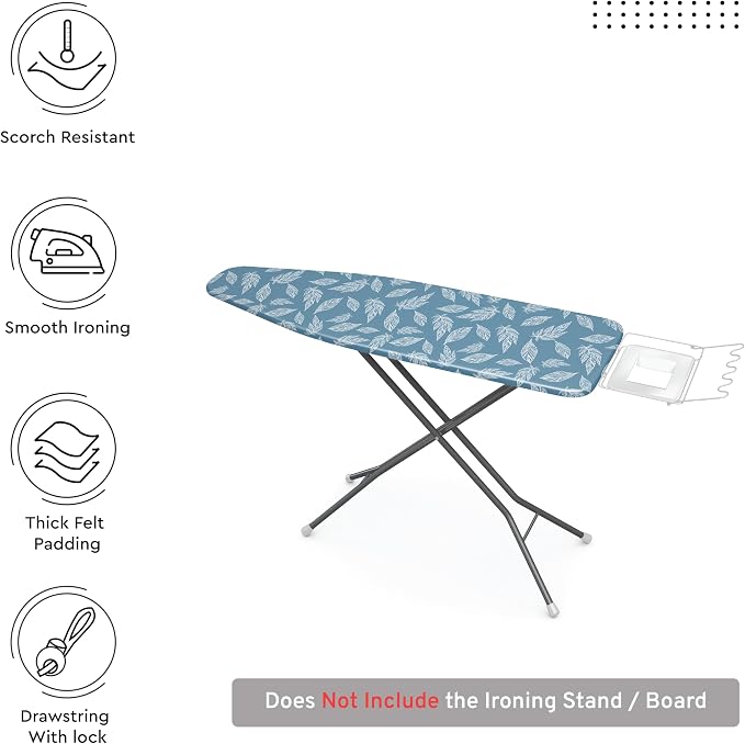 Encasa XO Ironing Board Cover and Pad 54"x15" - Image 3