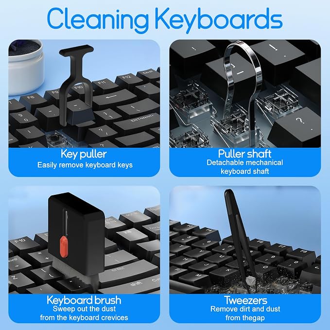 Keyboard Cleaning Kit Laptop Cleaner, All-in-1 Multi-Function Electronic - Image 4