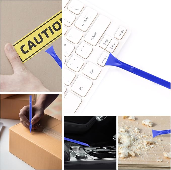 Car Crevice Cleaning Tool, 9 Pieces No-Scratch Plastic Scraper Tool - Image 7