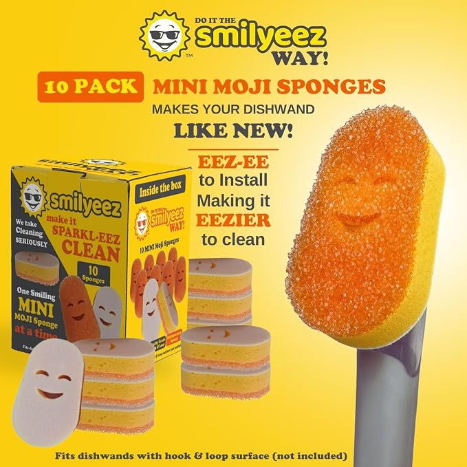 Smilyeez No Plastic Mini Moji Scrubbing Sponge Refills - Image 4