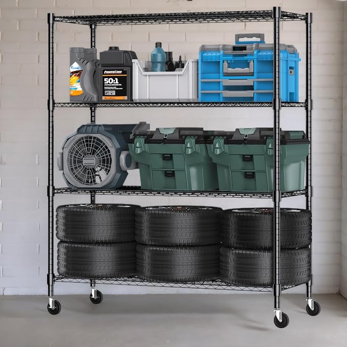 Himimi Storage Shelves 60" W Wire Shelving - Image 4