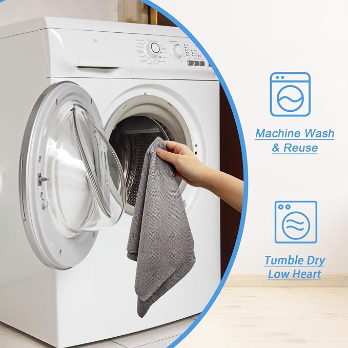 75 Pack Microfiber Cleaning Cloth Roll, Reusable Tear Away Microfiber Towels - Image 7