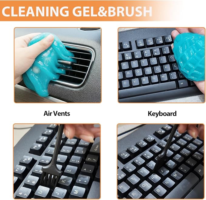 Car Interior Detailing Brush Cleaning Kit, Soft Bristle Dusting Brush, Wire - Image 5
