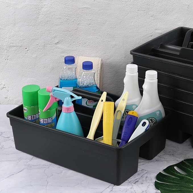6-Pack Plastic Cleaning Caddy Organizer - Image 5